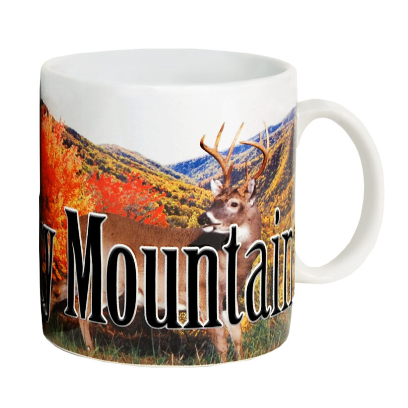 Alternative view of Smoky Mountains Color Relief Mug