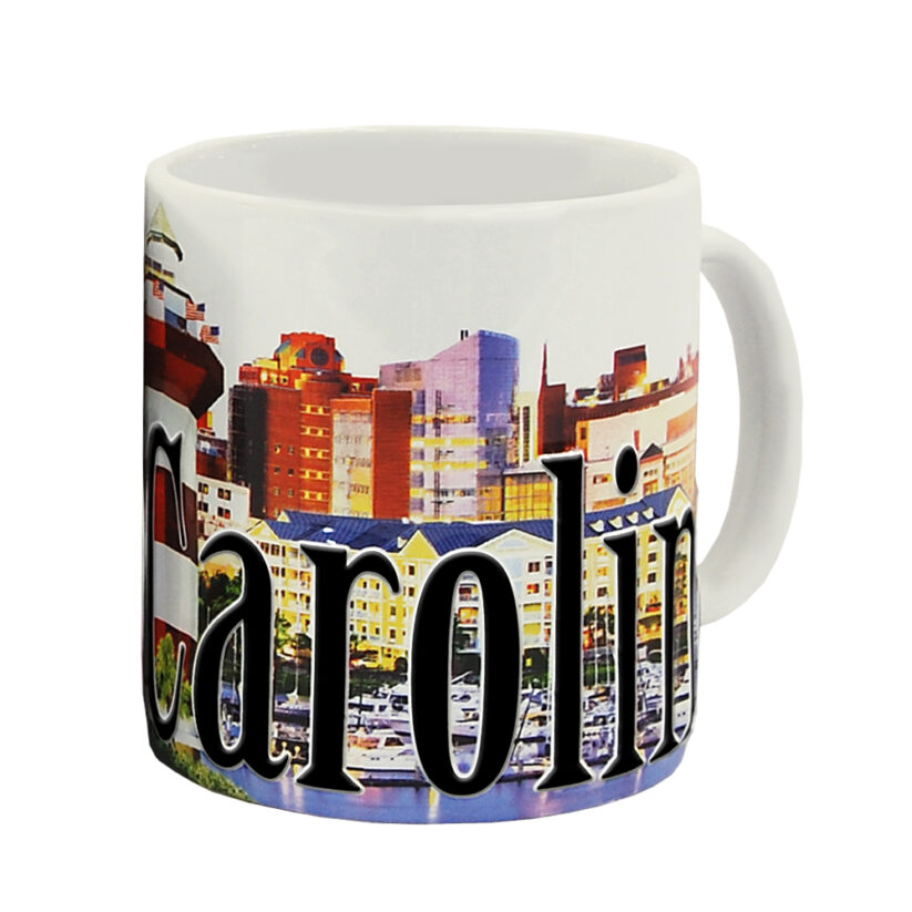 Alternative view of South Carolina Color Relief Mug