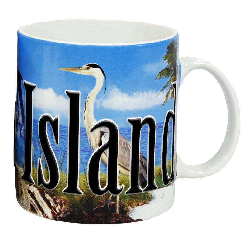 Alternative view of Captiva Island Color Relief Mug