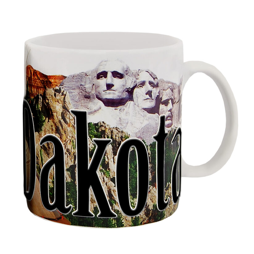 Alternative view of South Dakota Color Relief Mug