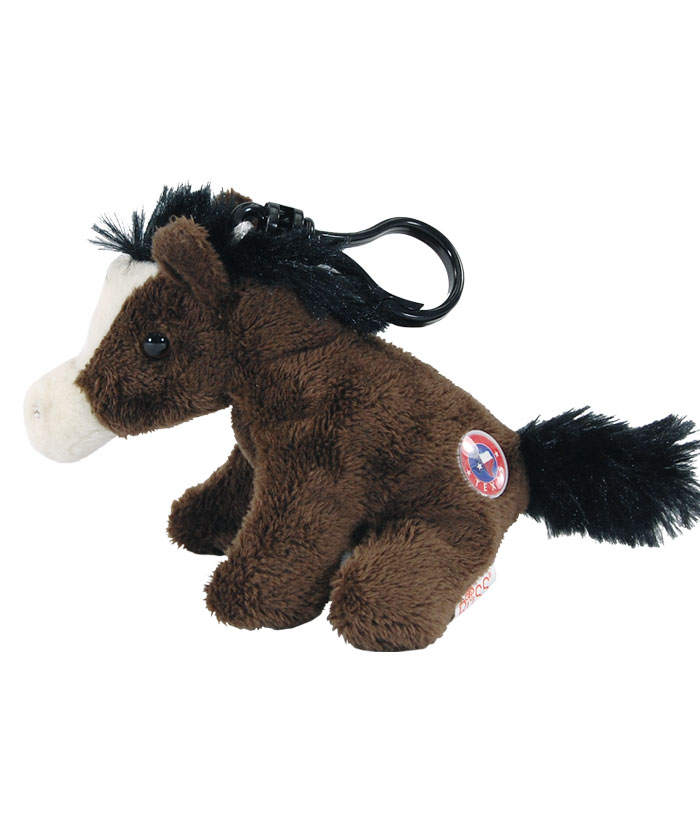 Texas Horse 4" Clip on Plush Side View