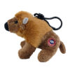 Wyoming Bison 4" Clip on Plush Side View