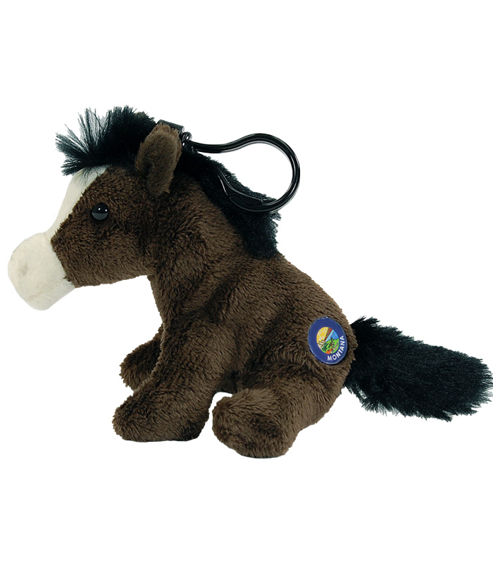 Montana Horse 4" Clip on Plush Side View