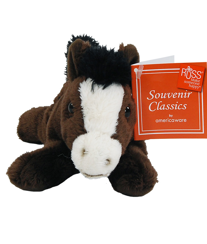 Wyoming 7" Plush Horse Front View