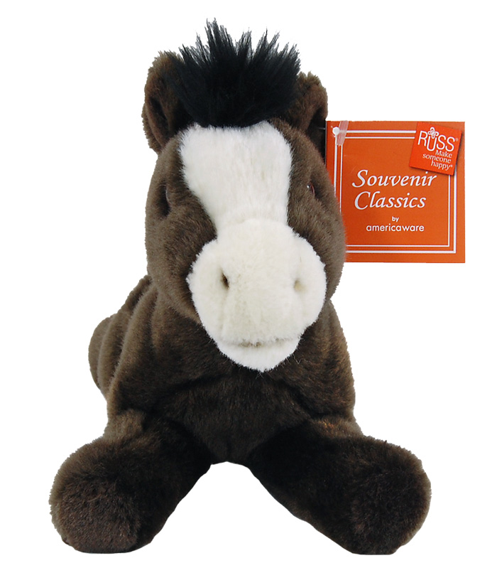 Wyoming 9" Plush Horse Front View