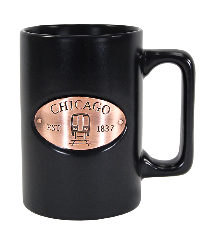 Chicago Black Copper Medallion Mug