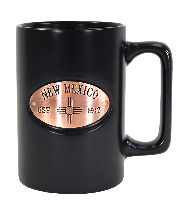 New Mexico Black Copper Medallion Mug