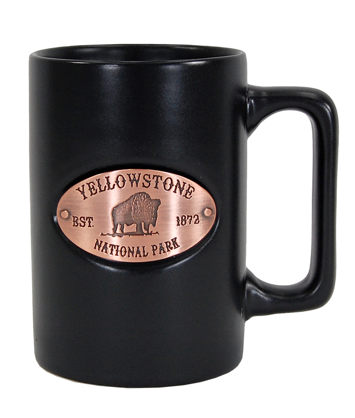 Yellowstone Black Copper Medallion Mug