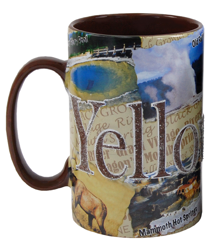 Yellowstone Tall Etched Mug