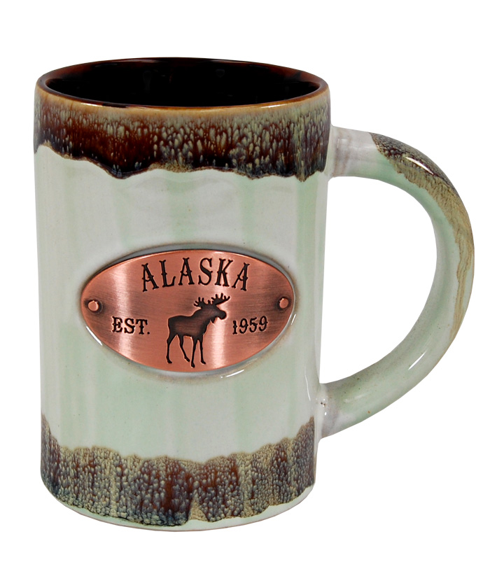 Alaska Copper Medallion Green Mug