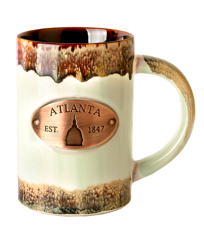 Atlanta Copper Medallion Mug - Green