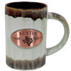 Austin Copper Medallion Green Mug