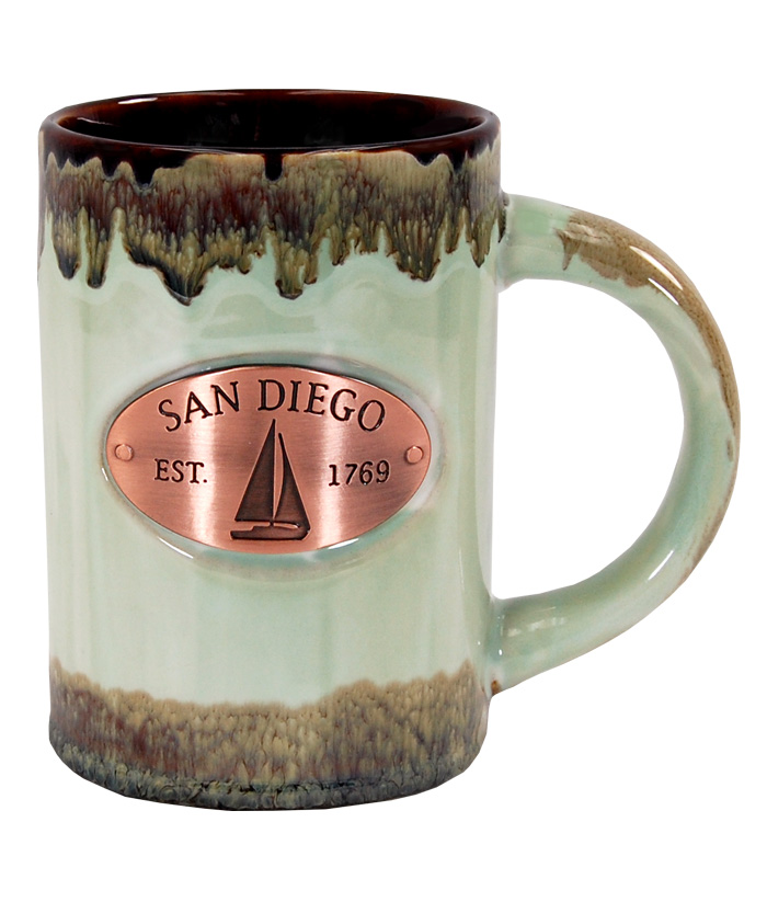 San Diego Copper Medallion Green Mug