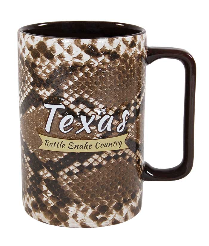 Texas Snake Skin Novelty Mug