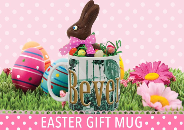 Beverly Hills Mug with Easter Candy