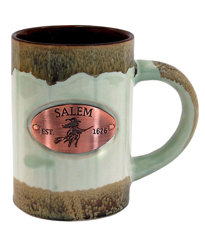 Salem Green Glazed Medallion Mug