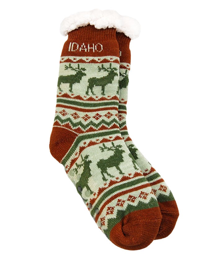 Idaho Adult Elk Pattern Socks