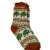 Montana Adult Bison Pattern Socks