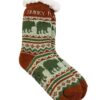 Smoky Mountains Adult Bear Pattern Socks