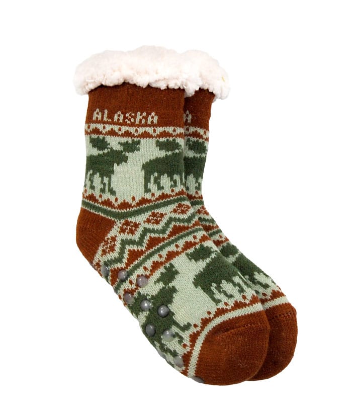 Alaska Kids Moose Pattern Socks