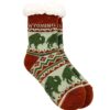 Wyoming Kids Bison Pattern Socks