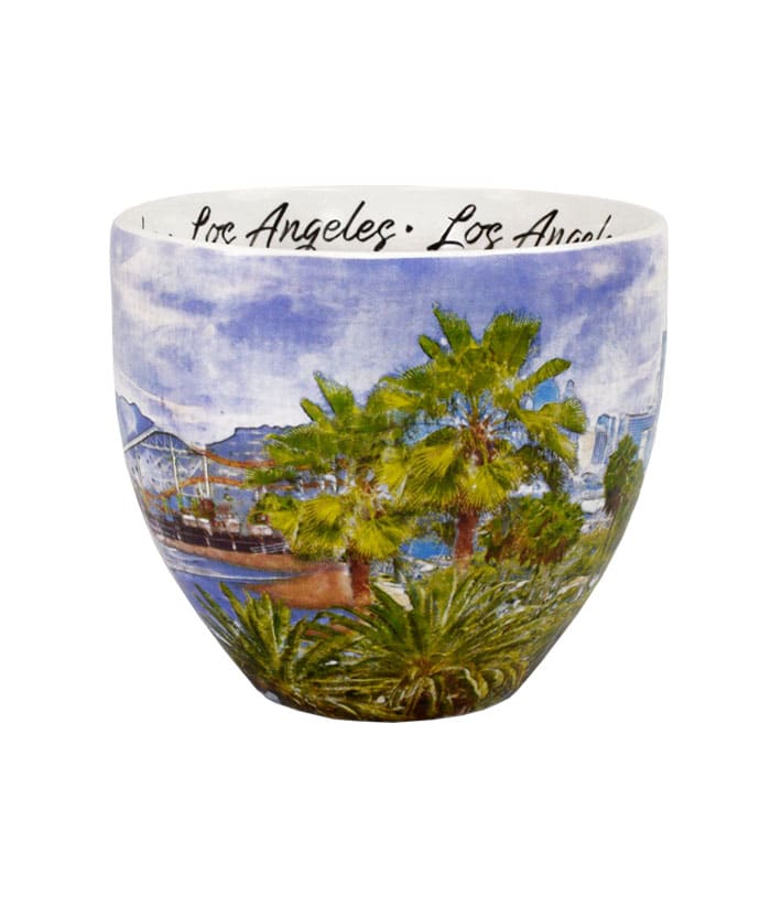 Los Angeles designed watercolor mug middle