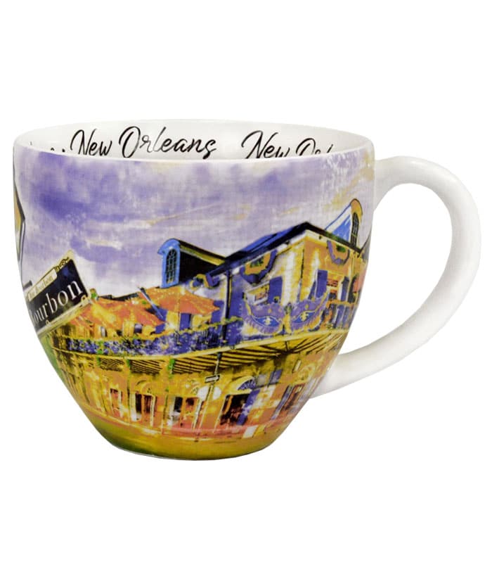 New Orleans watercolor mug back side