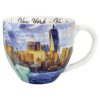 New York watercolor mug back side