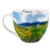Oregon watercolor mug front view