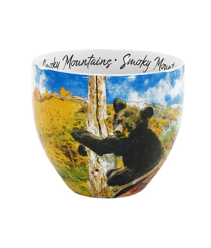 Smoky Mountains watercolor mug middle view