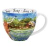 Texas watercolor mug back view