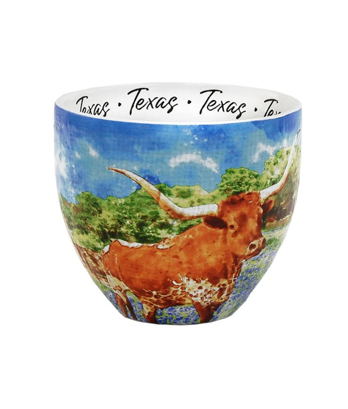 Texas watercolor mug middle view