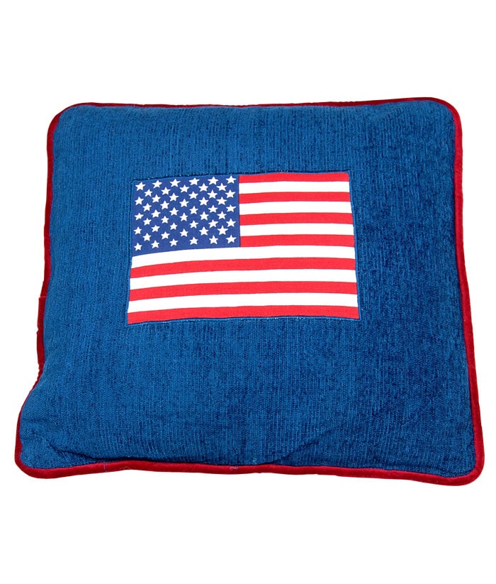 Pillow with USA Flag in Center