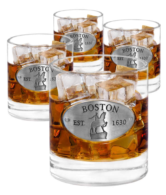 Boston 4 Whiskey Glasses