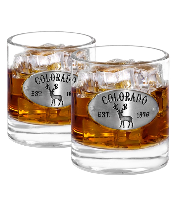 Two Colorado Whiskey Glasses