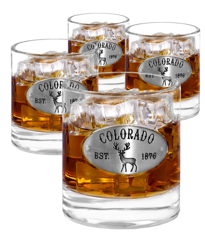 Colorado 4 Whiskey Glasses