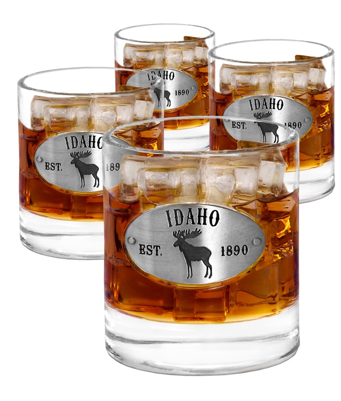 Idaho 4 Whiskey Glasses