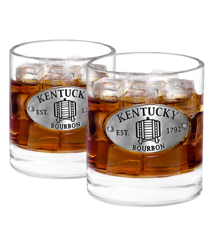Two Kentucky Whiskey Glasses