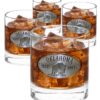 Oklahoma 4 Whiskey Glasses