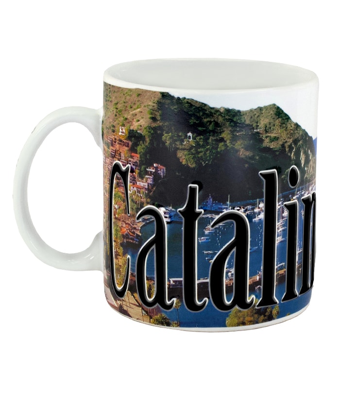 Catalina Island Color Relief Mug - Front Side