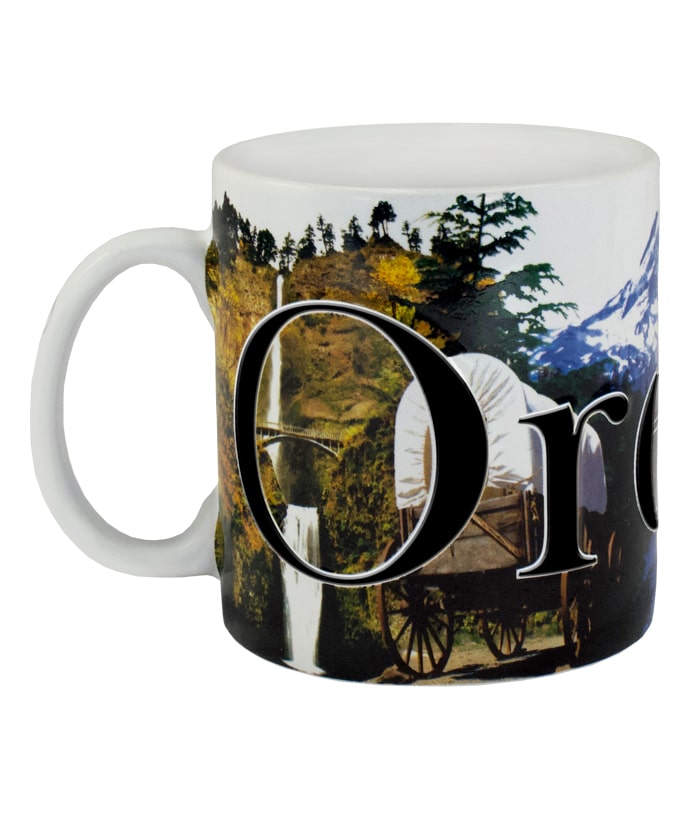 Oregon Color Relief Mug - Front Side