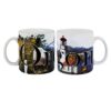 2 Oregon Color Relief Mugs - Side by Side