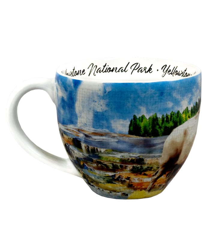 Yellowstone Watercolor Mug