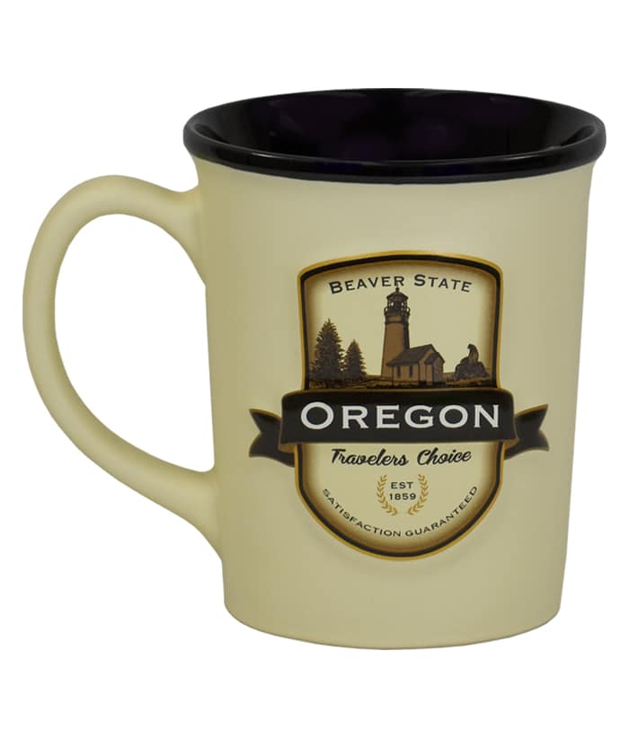 Oregon Beige Emblem Mug