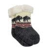 Montana Slipper Socks Gray Pattern - Infant