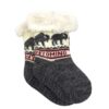 Wyoming Slipper Socks Gray Pattern - Infant
