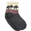 Wyoming Slipper Socks Gray Pattern - Kids