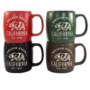 California Etched Matte Mugs - Set of 4