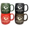 South Dakota Etched Matte Mugs - Set of 4
