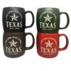 Texas Etched Matte Mugs - Set of 4